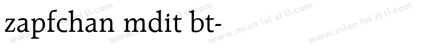 zapfchan mdit bt字体转换